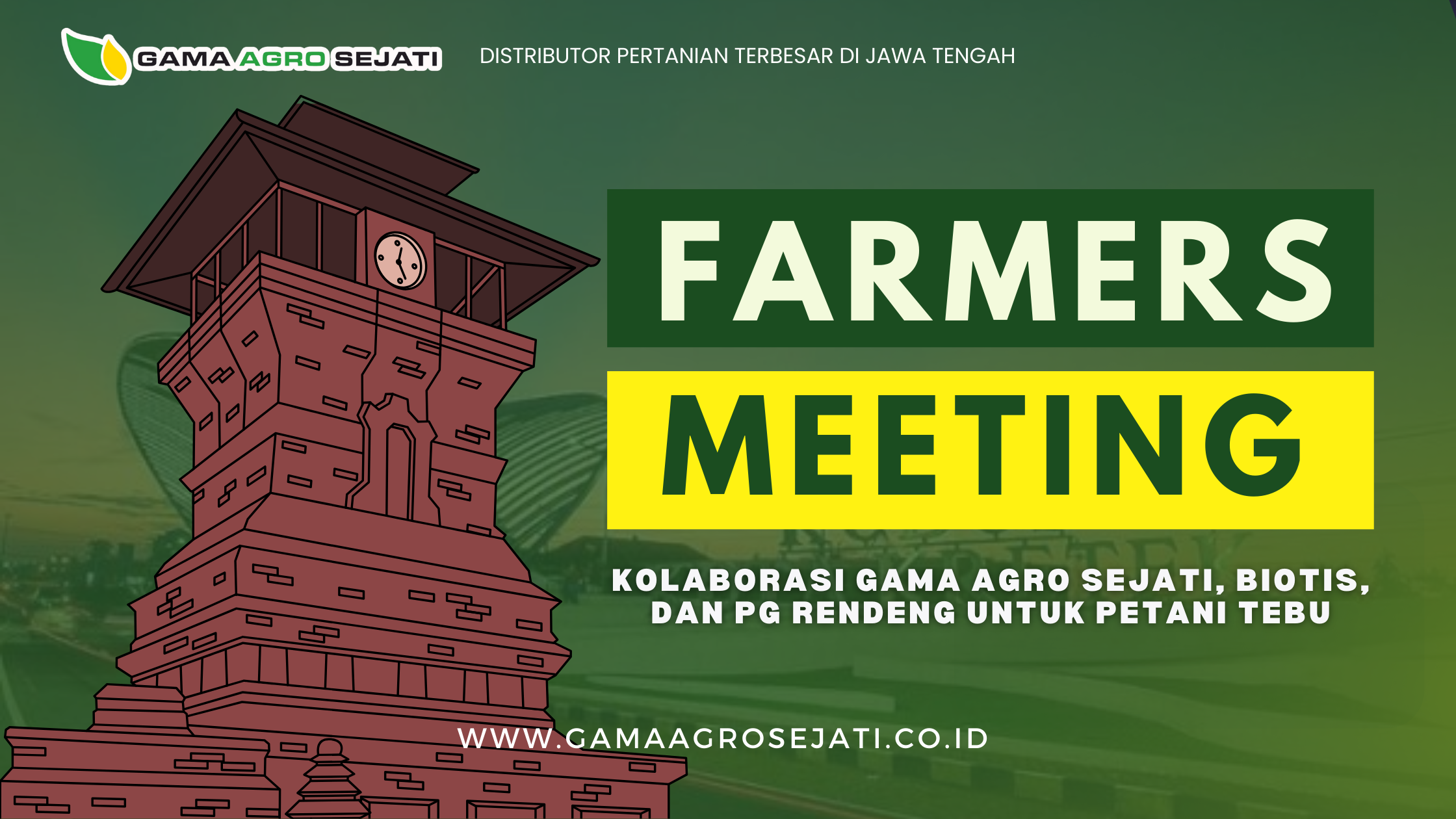 PT Gama Agro Sejati bersama PT Biotis Agrindo dan PG Rendeng sukses menyelenggarakan Farmers Meeting dengan tema “Bersama Petani Tebu, Mewujudkan Hasil Panen yang Lebih Unggul & Menguntungkan” di Kantor APTRI PG Rendeng, Kudus.

Acara ini diikuti oleh puluhan petani, termasuk petani tebu dari KPTR Sari Buwana Kudus, pengurus APTRI, dan perwakilan PG Rendeng. Kegiatan ini menjadi wadah kolaborasi antara perusahaan, pabrik gula, dan petani untuk meningkatkan produktivitas dan keberlanjutan pertanian tebu di Indonesia.

Edukasi Produk dan Solusi Pertanian Tebu

Dalam acara ini, Gama Agro Sejati dan Biotis memperkenalkan berbagai produk perlindungan tanaman tebu, seperti:

Solusi 865 SL

Bilis 500 SC

Zenus 276 SL

Torero 80 WP

Biomax

Belko

Pemaparan dilakukan oleh Tim Gama Agro Sejati, dilanjutkan dengan demonstrasi pencampuran produk oleh Tim Biotis.

Diskusi Interaktif dan Testimoni Petani

Antusiasme peserta terlihat jelas dalam sesi tanya jawab. Para petani menanyakan efektivitas produk di berbagai kondisi tanah, dosis penggunaan, serta waktu aplikasi yang tepat.

Selain itu, testimoni petani yang lahannya menjadi lokasi uji coba produk menunjukkan hasil positif:

Penurunan signifikan serangan gulma dan hama

Pertumbuhan tebu lebih baik

Potensi panen meningkat

Hal ini semakin memperkuat kepercayaan peserta terhadap solusi yang ditawarkan Gama Agro Sejati dan Biotis.

Momen Interaktif & Doorprize

Acara berlangsung hangat dan penuh interaksi. Momen seru tercipta saat demonstrasi pencampuran produk, di mana banyak petani aktif bertanya. Sebagai bentuk apresiasi, doorprize dibagikan kepada peserta yang aktif berdiskusi maupun melalui undian.

Dampak dan Tindak Lanjut

Kolaborasi ini menghasilkan dampak positif yang nyata:

Meningkatkan awareness petani tebu terhadap produk baru.

Terjadinya penjualan langsung produk pertanian di lokasi acara.

Terbukanya peluang kerja sama lebih erat dengan PG Rendeng dan APTRI.

Penguatan hubungan dengan komunitas petani tebu lokal.

Ke depan, tindak lanjut akan dilakukan melalui follow-up kebutuhan petani, pendampingan teknis, serta potensi pelatihan dan demplot berkelanjutan.

Gama Agro Sejati adalah Partner Strategis untuk Pertanian Berkelanjutan

Melalui acara ini, Gama Agro Sejati kembali menegaskan komitmennya dalam membangun ekosistem agro yang berkelanjutan. Sinergi antara perusahaan, pabrik gula, dan petani lokal diyakini menjadi kunci menciptakan pertanian tebu yang unggul, menguntungkan, dan resilient.

Dengan adanya Farmers Meeting Kudus ini, kami berharap semakin banyak petani yang dapat merasakan manfaat langsung dari teknologi, inovasi, dan kemitraan yang kami hadirkan.